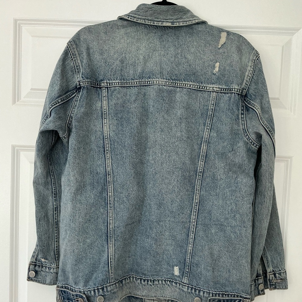 Lucky Brand‎ Oversized Denim Jacket Unisex Size Small - Picture 8 of 8